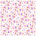 Beautiful of Colorful Arrow, Reapeated, Abstract, Illustrator Pattern Wallpaper. Image for Printing on Paper, Wallpaper