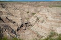 Beautiful, colorful Big Badlands Overlook in Badlands National Park South Dakota Royalty Free Stock Photo