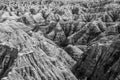 Beautiful, colorful Big Badlands Overlook in Badlands National Park South Dakota