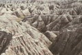 Beautiful, colorful Big Badlands Overlook in Badlands National Park South Dakota