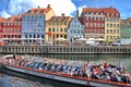 Beautiful colorful buildings in Copenhagen