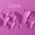 Beautiful colorful butterfly background concept Royalty Free Stock Photo