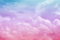 Beautiful of colorful cloud and sky abstract for background, soft color and pastel color Royalty Free Stock Photo