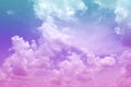 Beautiful colorful cloud and sky abstract for background, soft color and pastel color Royalty Free Stock Photo