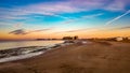 Sunrise On The Horizon At Sandy Beach, Puerto Penasco, Mexico