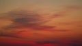 Beautiful colorful colored clouds in the summer sky. Multicolored bright sky at sunset. Pan.