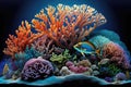 Beautiful Colorful Coral : Great Barrier Reef, Australia Royalty Free Stock Photo