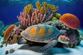 Beautiful Colorful Coral :Turks and Caicos Islands: A group of islands with clear waters and vibrant coral reefs