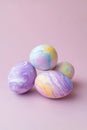 beautiful colorful Easter eggs pattern. ai generated Royalty Free Stock Photo