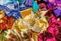 Beautiful colorful festive bows background