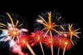 Beautiful colorful firework display at night for celebrate Royalty Free Stock Photo