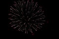 beautiful and colorful fireworks explossion over black sky background Royalty Free Stock Photo