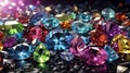 Background with precious stones. Colorful gemstones. Precious stones. Royalty Free Stock Photo