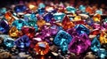 Background with precious stones. Colorful gemstones. Precious stones. Royalty Free Stock Photo