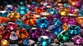 Background with precious stones. Colored gemstones. Precious stones. Royalty Free Stock Photo