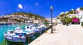 Beautiful colorful Greece - treaditional fishing village Panteli in Leros island, Dodekanese