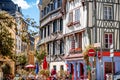 Houses in Rouen city in France Royalty Free Stock Photo