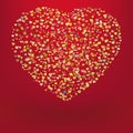 Beautiful colorful heart shape background. EPS 8 Royalty Free Stock Photo