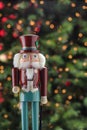 Beautiful and colorful holiday nutcracker ornament decoration