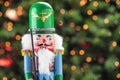 Beautiful and colorful holiday nutcracker ornament decoration