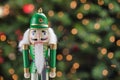 Beautiful and colorful holiday nutcracker ornament decoration Royalty Free Stock Photo