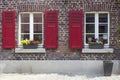 Beautiful colorful house facade, Wachtendonk, Germany Royalty Free Stock Photo