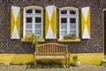 Beautiful colorful house facade, Wachtendonk, Germany Royalty Free Stock Photo