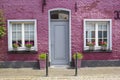 Beautiful colorful house facade, Wachtendonk, Germany Royalty Free Stock Photo