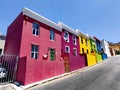 Beautiful colorful houses in Bo Kaap Cape Town. Royalty Free Stock Photo