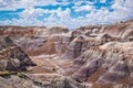Scenic valley along the Blue Mesa Trail - Petrified Forest National Park