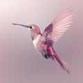 Generative AI: beautiful colorful hummingbird flying