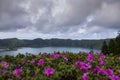 Beautiful and colorful landscape of Lagoa das Sete Cidades. Sao Miguel Island, Azores, Portugal Royalty Free Stock Photo