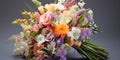 Beautiful colorful mixed flower bouquet