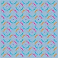 Beautiful of Colorful Pattern with Circle, Reapeat, Abstract, Illustrator Pattern Wallpaper Royalty Free Stock Photo