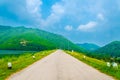 Beautiful colorful perspective road