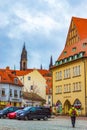 Beautiful colorful Renaissance buildings Meissen Old Town Germany Royalty Free Stock Photo