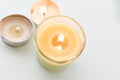 Beautiful colorful scented candles