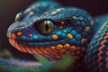 beautiful colorful snake, brazilian rainbow boa. Neural network AI generated Royalty Free Stock Photo