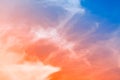 Beautiful colorful soft focus of cloud and sky Royalty Free Stock Photo