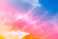 Beautiful colorful soft focus of cloud and sky Royalty Free Stock Photo