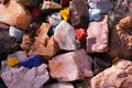 Beautiful colorful stones close up for background Royalty Free Stock Photo