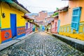 Beautiful and colorful streets in Guatape, known