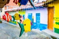 Beautiful and colorful streets in Guatape, known