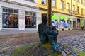 Vibrant, colorful downtown landscapes of Ansbach