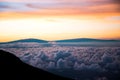 Top of Haleakala Sunrise in Maui Hawaii Royalty Free Stock Photo