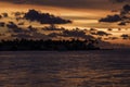 Colorful sunset in Key West. Miami, Florida Royalty Free Stock Photo