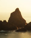 Stunning vibrant sunset landscape image of Kynance Cove on South