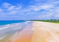 Beautiful colorful sunset landscape panorama from Bentota Beach Sri Lanka Royalty Free Stock Photo