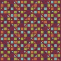 Beautiful of Colorful Triangle and Square, Repeated, Abstract, Geometric Illustrator Pattern Wallpaper