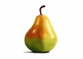 Beautiful, colorful and vivid digital pastel illustration of pear fruit